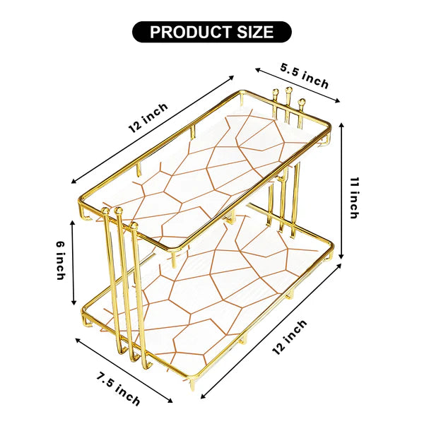2-Tier Luxury Vanity Storage