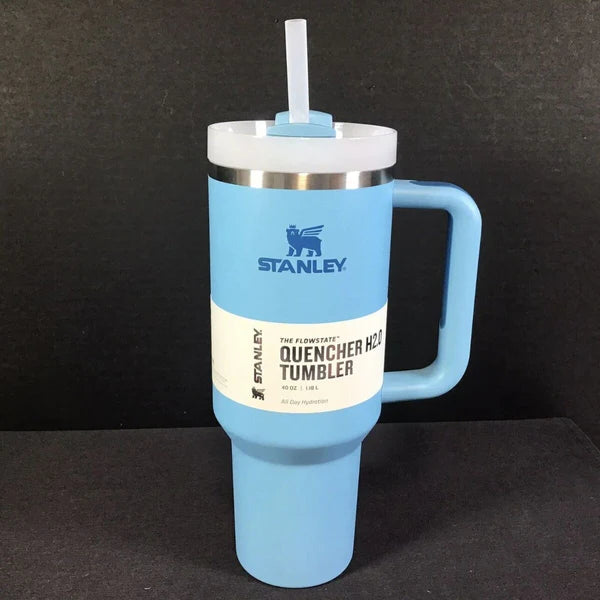 Stanley Quencher H2.0 Tumbler 40 oz-Pomelo-Fog-Pool Blue
