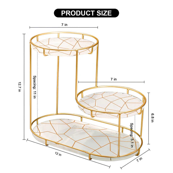 3-Tier Golden Vanity Stand