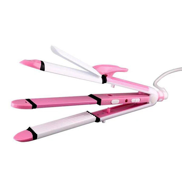 3 In 1 Straightener Crimper & Curler