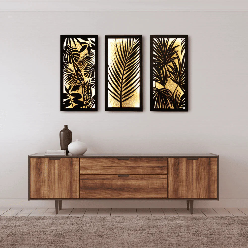 Golden Jungle (Set of 3 Frames)