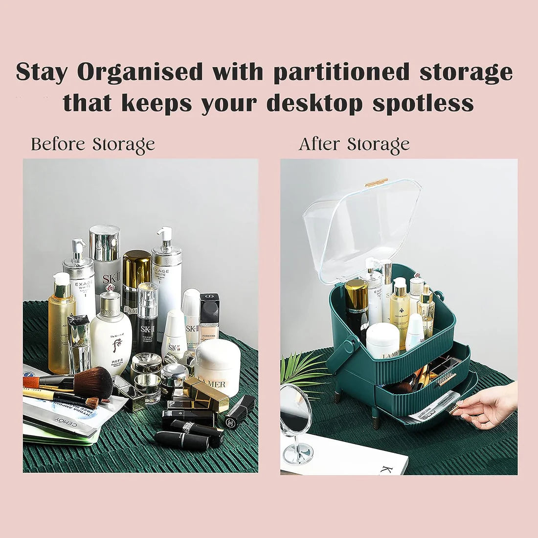 Luxury Makeup & Skincare Organiser (WHITE)