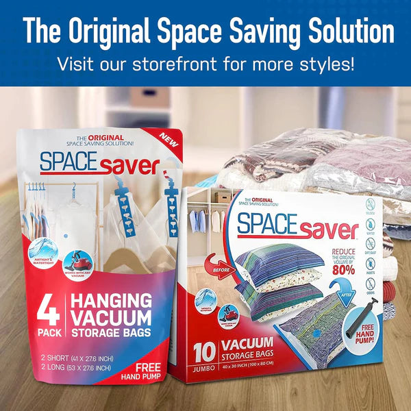 6 Vacuum Storage Bags & Suction Pump