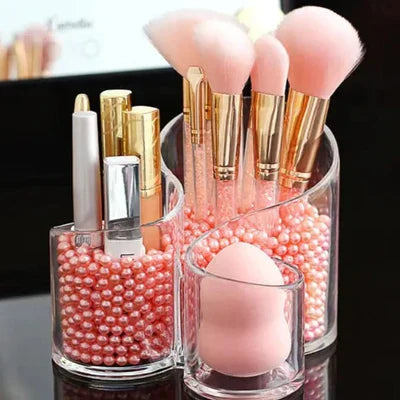 Acrylic brush holder