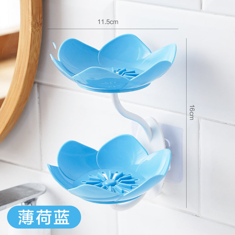 Double-Layer Flower Soap Dish