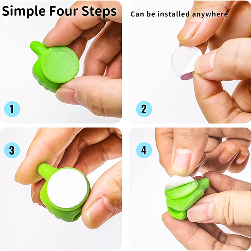 Thumb Hook Cable Clip Holder Pack Of 10