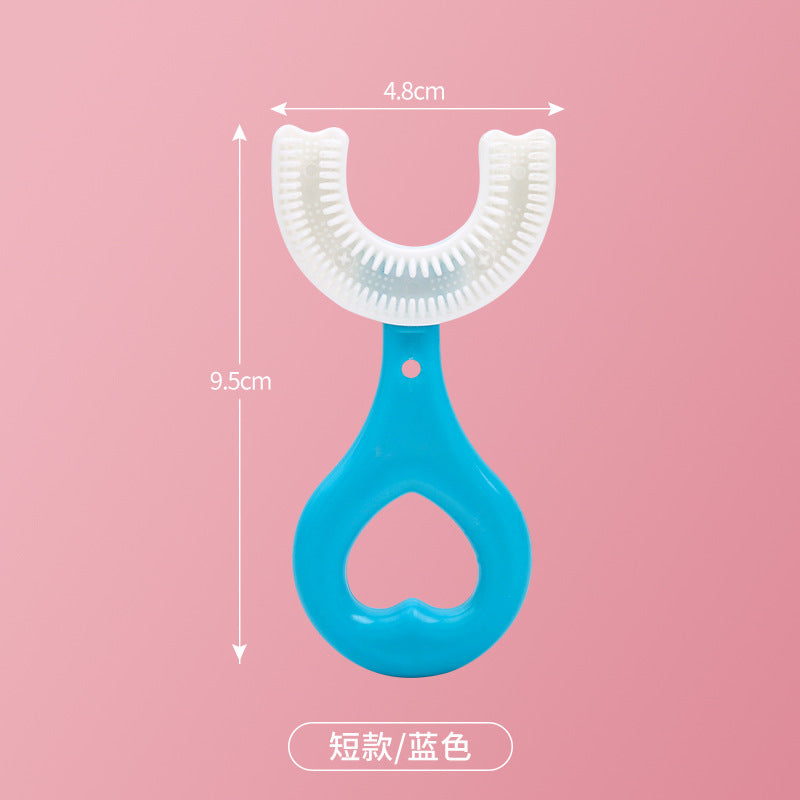 Silicone Baby Toothbrush U Shaped 360 Degree