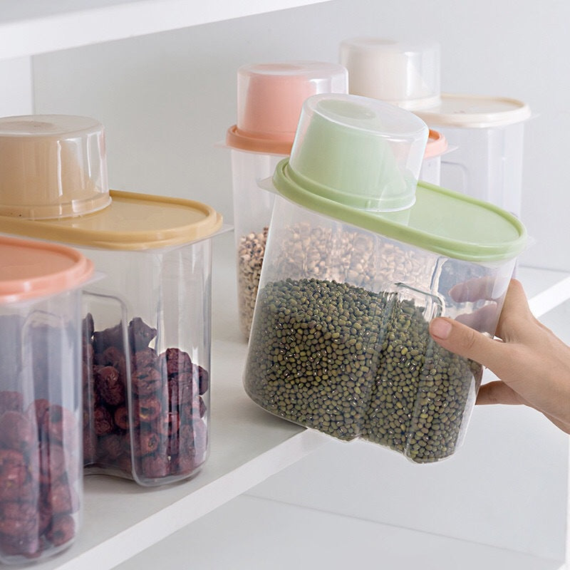 Large Grain Jar With Cup 2.5 Ltr