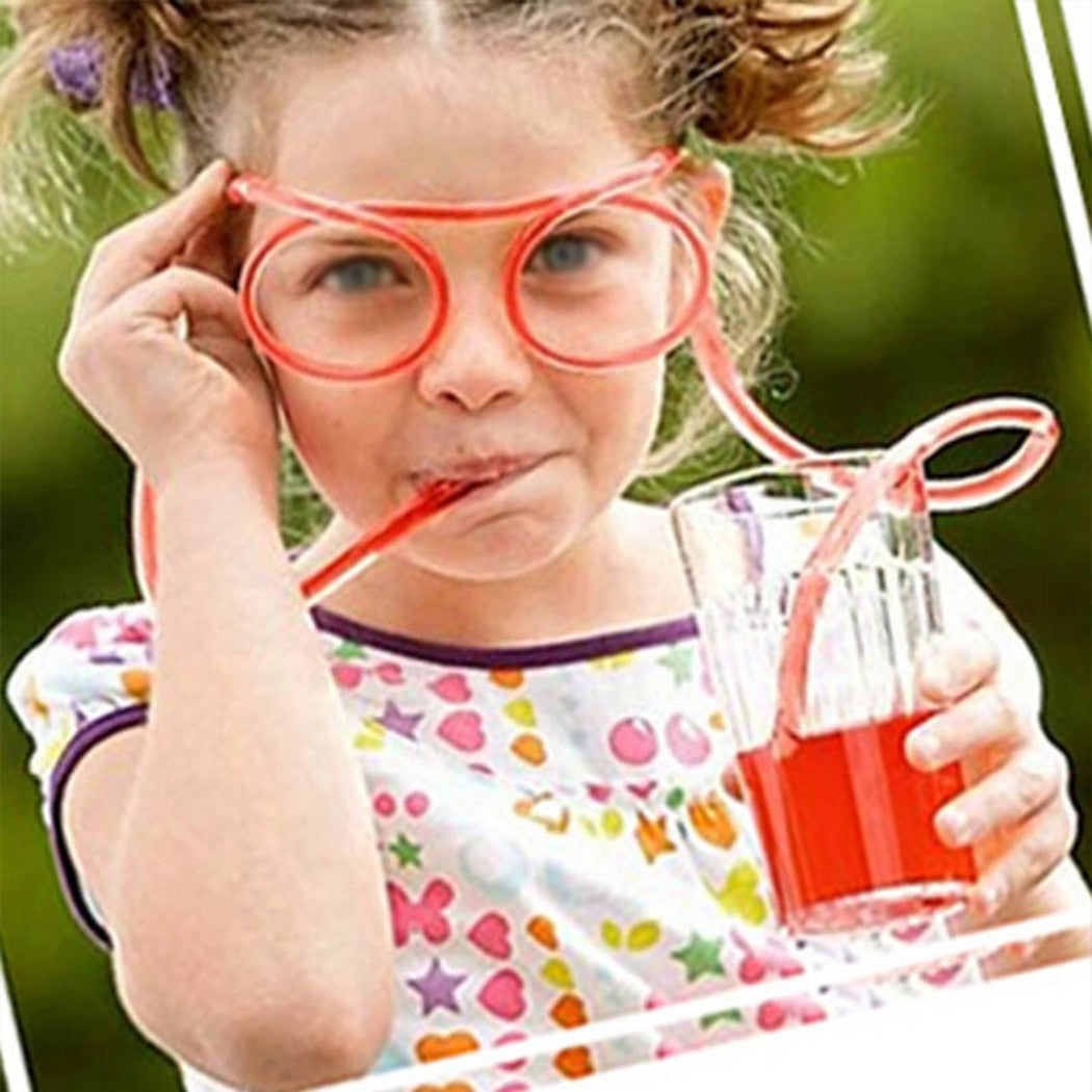 Creative Eyeglasses Straw Drinking