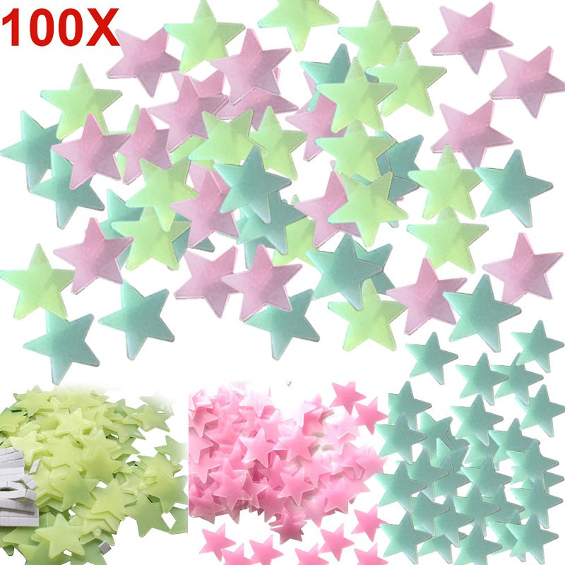 Night Glow Stars For Kids Room Pack Of 100