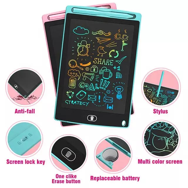 12" LCD Writing Tablet Digital Multicolor