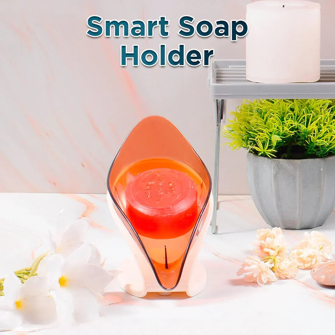 Leaf Style Smart Soap Dish Holder