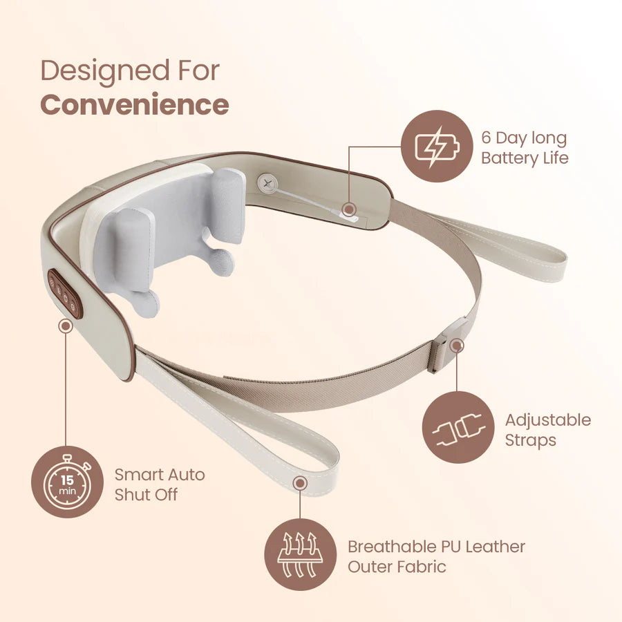 Electric Deep Tissue 3D Kneading Massager For Head and Shoulder + FREE GIFT (EMS Massager)