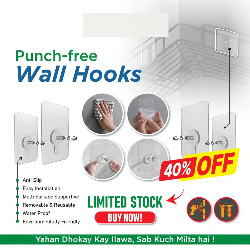 Punch-Free Screw Stickers High Quality (Pack Of 10)