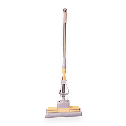 Dual Roller PVA Sponge Mop with Telescopic Handle – Super Absorbent Mop for Indoor Floor Cleaning