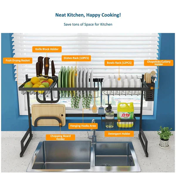 STAINLESS STEEL SINK DRAIN RACK