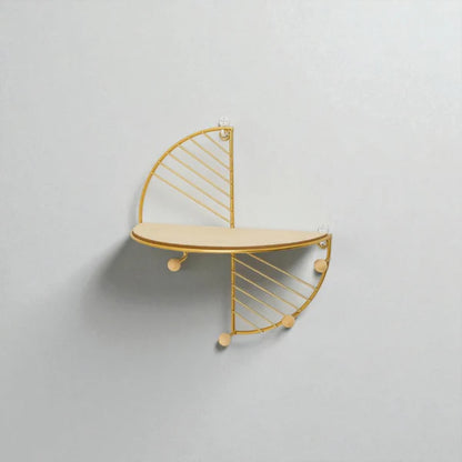 The Evergreen Golden Arc Metal Wall Shelf
