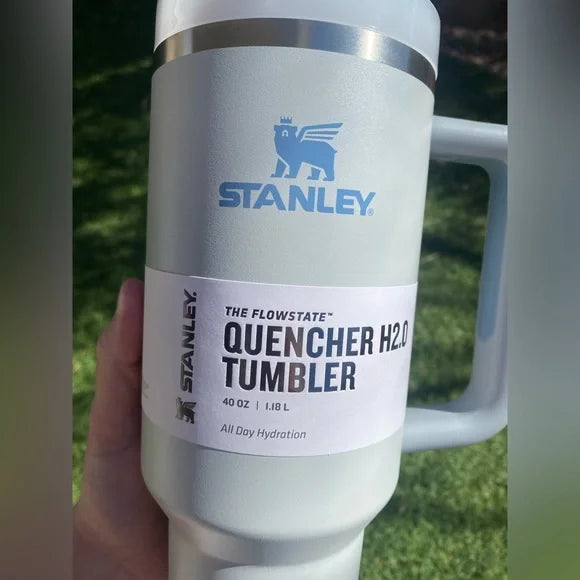 Stanley Quencher H2.0 Tumbler 40 oz-Pomelo-Fog-Pool Blue