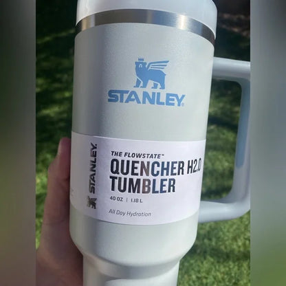 Stanley Quencher H2.0 Tumbler 40 oz-Pomelo-Fog-Pool Blue