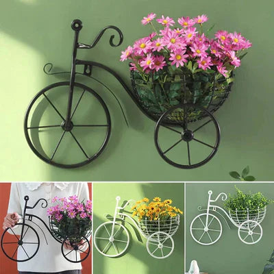 Bicycle Design Wall Basket For Home Decoration