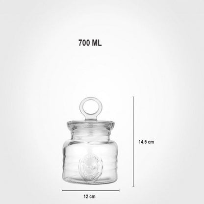 RUSTIC GLASS JAR 700 Ml 2041