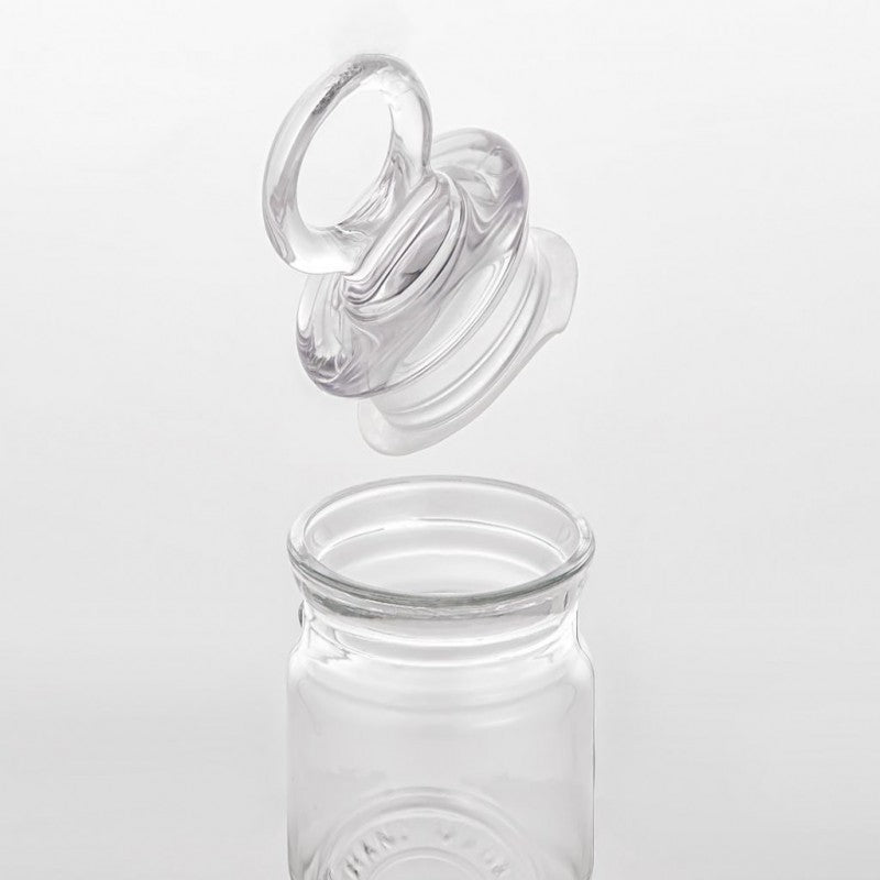 RUSTIC GLASS SPICE CANISTER 1876
