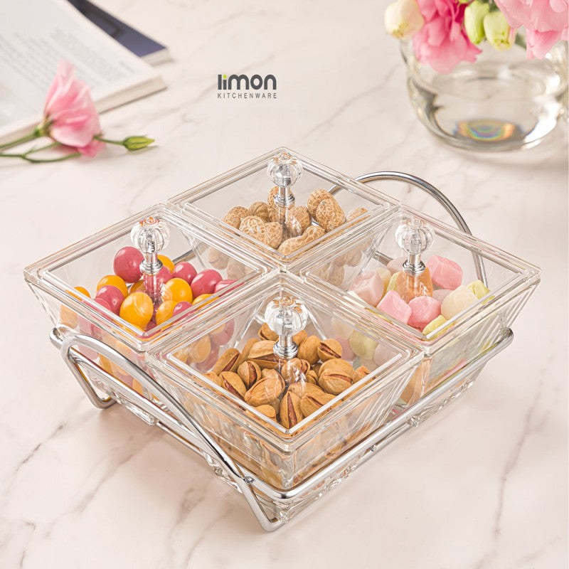 LIMON SERVING TRAY WITH ACRYLIC 2108