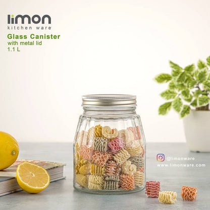 LIMON GLASS JAR 1.1LTR 2036