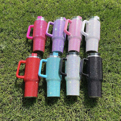 40 Oz Rhinestone Studded Tumbler
