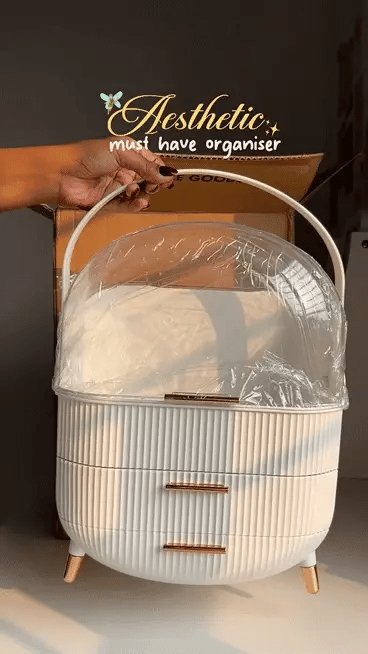 Luxury Makeup & Skincare Organiser (WHITE)
