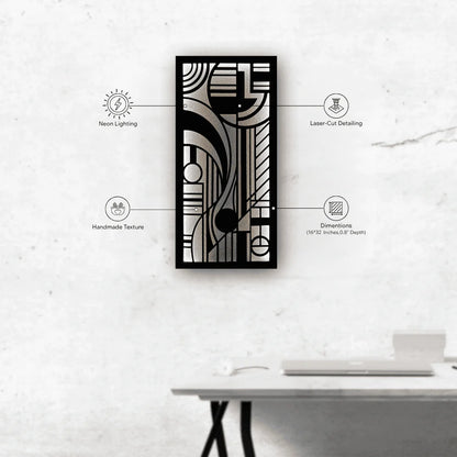 Modern Wooden Wall Decor | 16" x 32" (W × L)