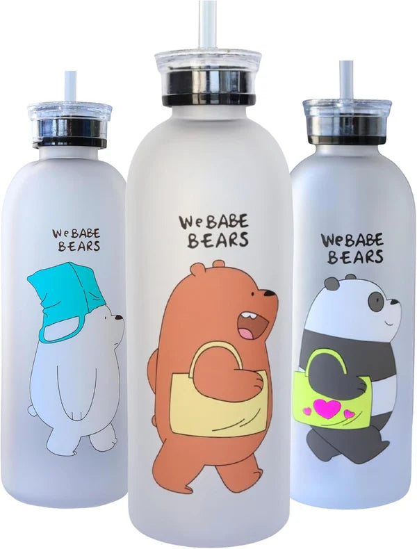 We Bare Bears Bottle 1000ml (Random Color)