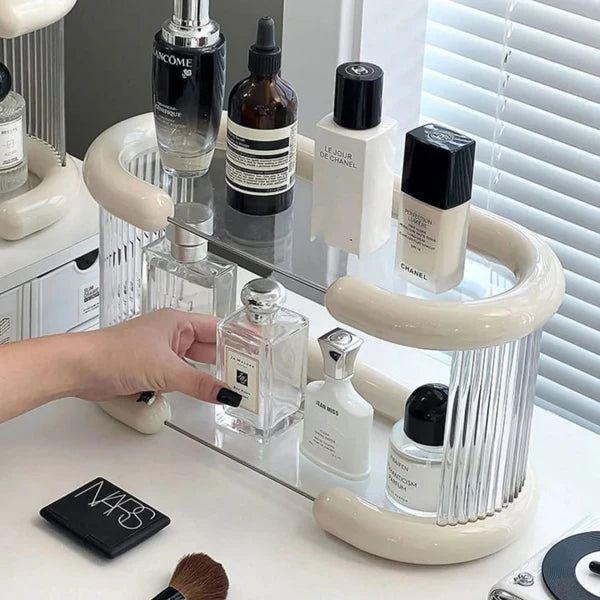 Bathroom Countertop Organizer 2 Layers