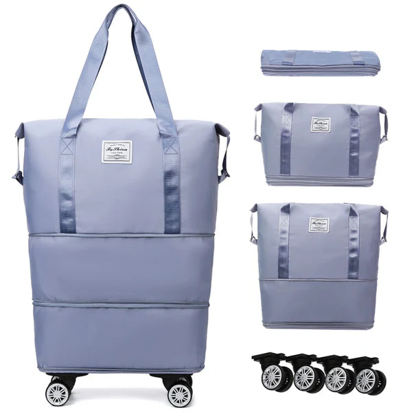 Expandable Travel Bag With Wheels - Random Color