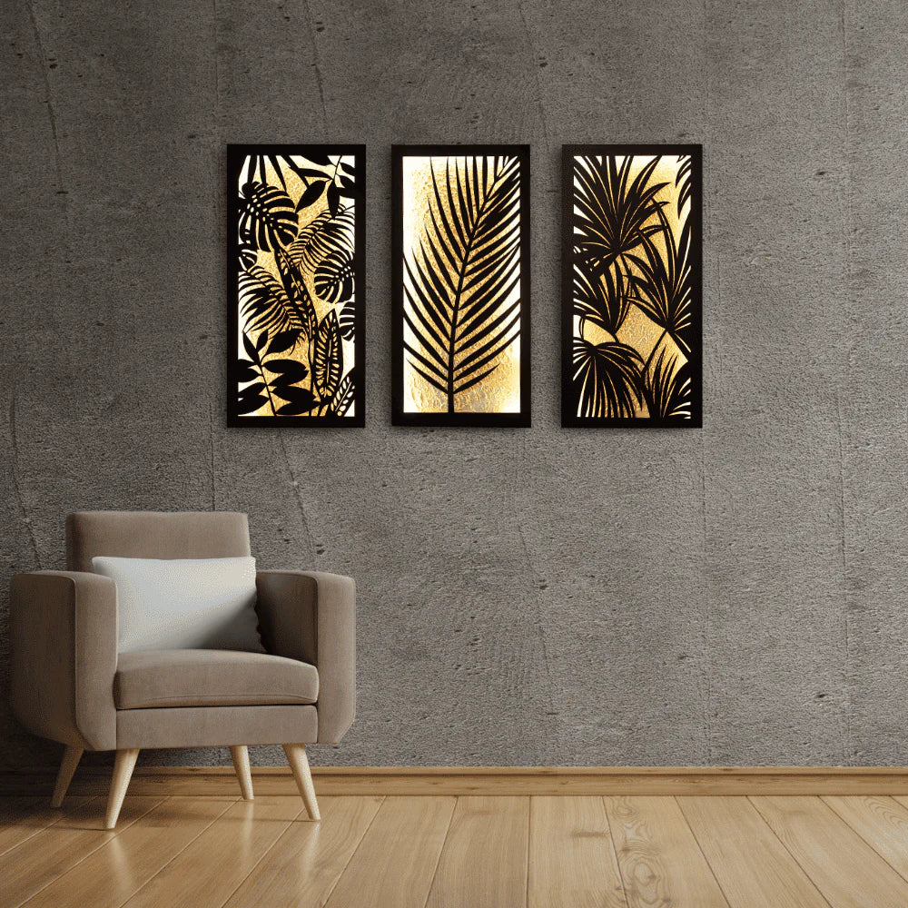 Golden Jungle (Set of 3 Frames)