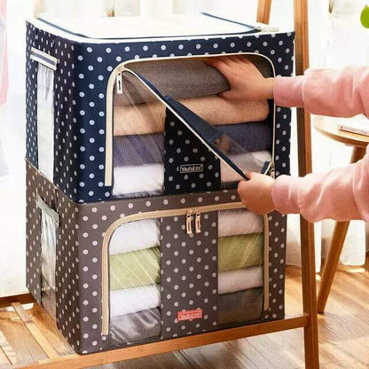 Folding Storage Box For Clothes - 55 Ltr