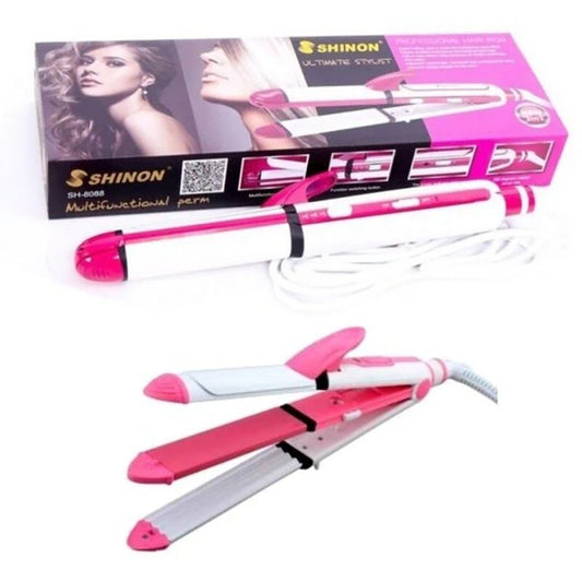 3 In 1 Straightener Crimper & Curler