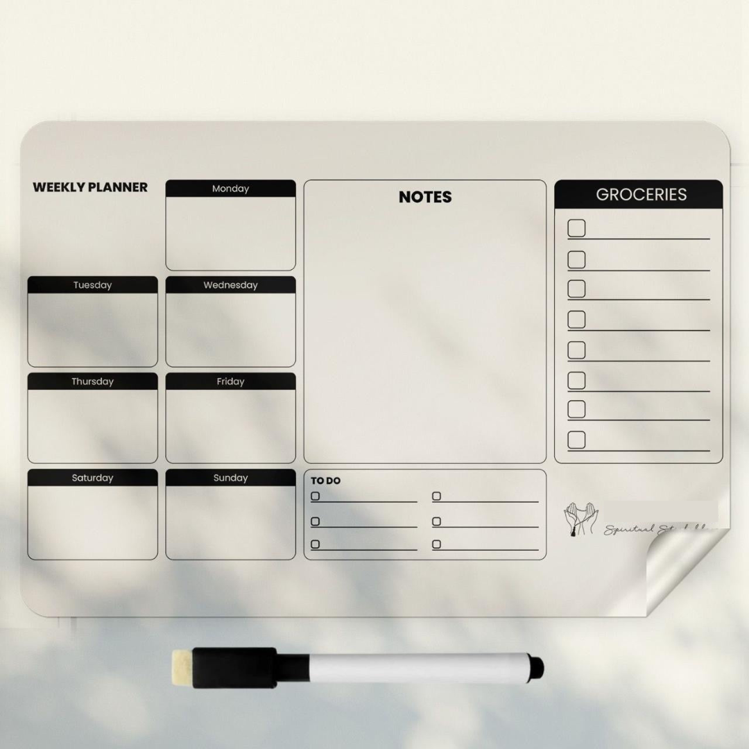 Weekly Planner water proof sticker with FREE Marker (16X24")