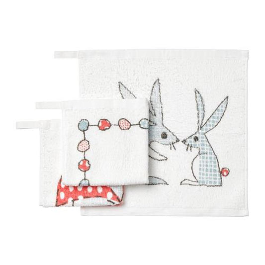 Ikea BUSSIG Wash Towel – Set of 3