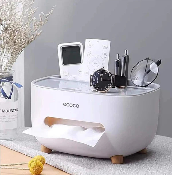 Ecoco Tissue Box & Organizer (Random Color)