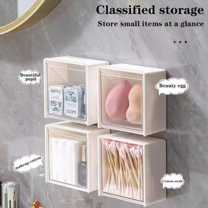 1PC Clear Wall Bathroom Organizer