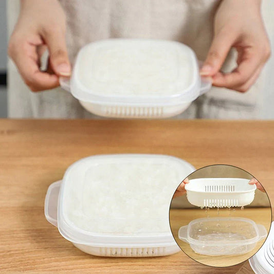 1Pc Fresh-keeping Vegetable Rice Storage Box.