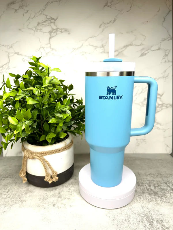 Stanley Quencher H2.0 Tumbler 40 oz-Pomelo-Fog-Pool Blue