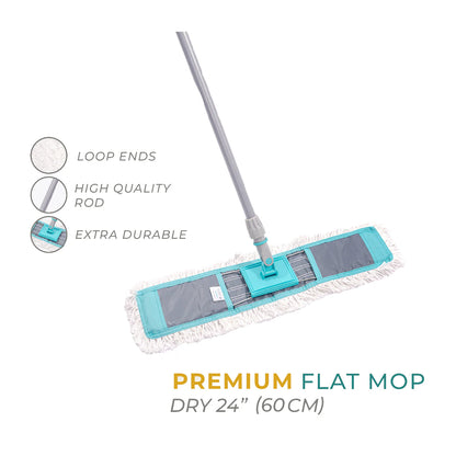 PREMIUM FLAT MOP - DRY 24″ INCH (60CM)