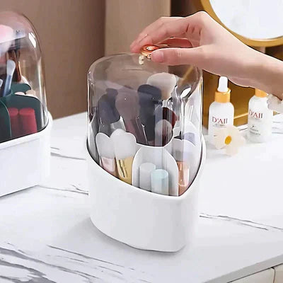 HeartGlow Rotating Makeup Brush Stand