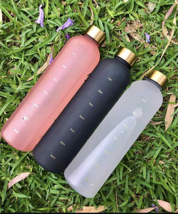 Time Marker Plastic Water Bottle 1L - Random Color