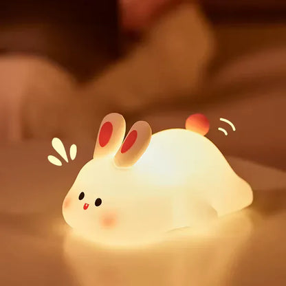 Cute Rabbit Desk Lamp Soft Night Light