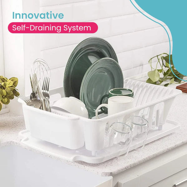 Plastic Kitchen Sink Dish Rack (random Color)