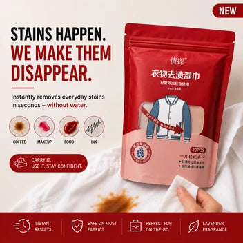Instant Stain Remover Wipes (Imported) Pack Of 20 Pcs
