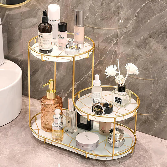 3-Tier Golden Vanity Stand